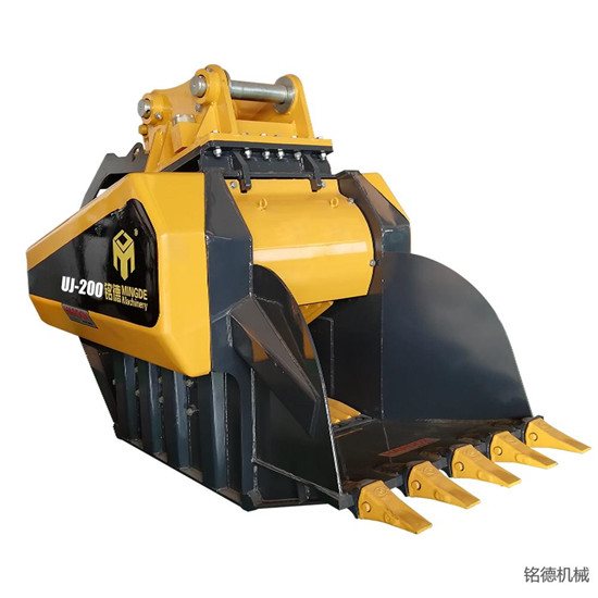 挖掘機破碎斗的使用安全